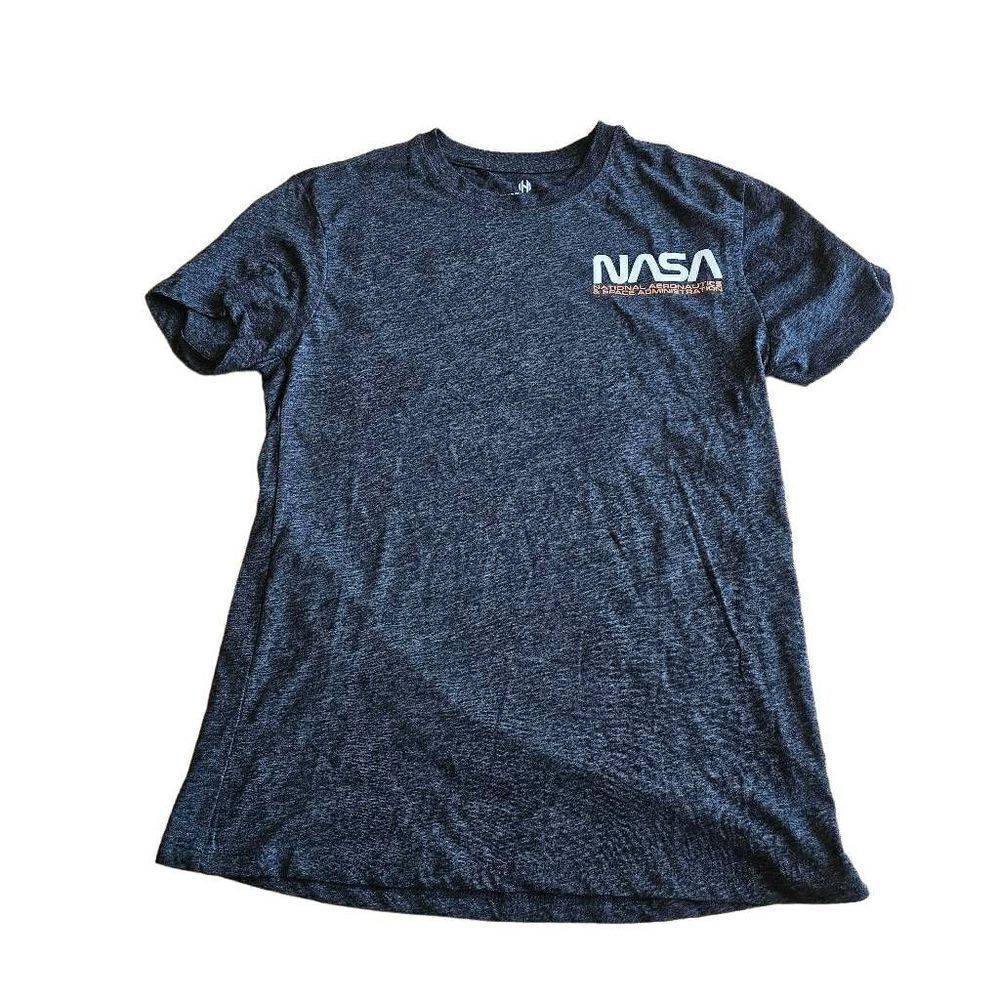 Hyper space womens Sz Small heathered gray Nasa shirt
